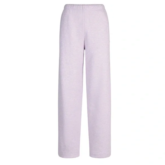 SOLD DO NOT BUY SKIMS Purple Heather Cotton Fleece Hoodie MEDIUM+ Matching Pant - Picture 4 of 10